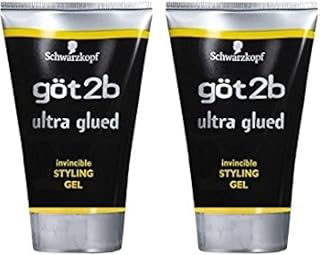 Got2B Got 2b Ultra Glued Invincible Styling Gel, 1.25 Ounce (2 Pack)
