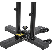 24" Foldable Mobile Pedestal Fan by Continental Dynamics – Metal, Black, Model SFSI3-750/60Y