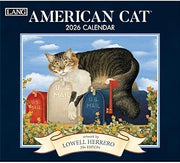 Lang, American Cat 2026 Wall Calendar by Lowell Herrero, 13.4'' X 12'', 12-Month Calendar with Stapled Binding