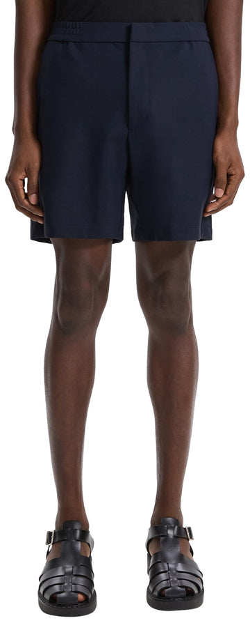Men's Curtis Short in Precision Ponte by Theory – Polyester Blend, Baltic, Model M0597201