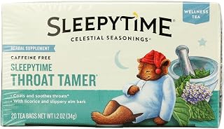 Celestial Seasonings Throat Tamer Herb Tea 20Bag -Pack of 6