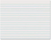 Pacon Skip-A-Line Ruled Newsprint P2637, 11"x8-1/2", Grade 3, 500 Sheets (Pack of 10)