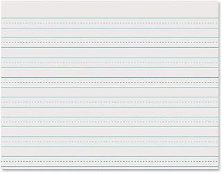 Pacon Skip-A-Line Ruled Newsprint P2637, 11"x8-1/2", Grade 3, 500 Sheets (Pack of 10)