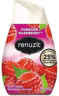 Renuzit Adjustable Solid Gel Air Freshener Cone, Forever Raspberry, Nonstop Freshness, 7 Ounces, 1 Cone