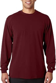 Badger Sport B-Tech Cotton-Feel Long-Sleeve T-Shirt - 4804 - Maroon - Large