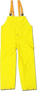 MCR Safety 800BPL Concord Neoprene/Nylon Flame Resistant Bibbed Pant with Snap Fly Front, Yellow, Large