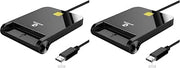 CAC Reader USB C, CAC Card Reader Military for Windows/Mac (Pack of 2)