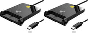 CAC Reader USB C by ZOWEETEK – 3.3 x 2.7 inch (Pack of 2), Black