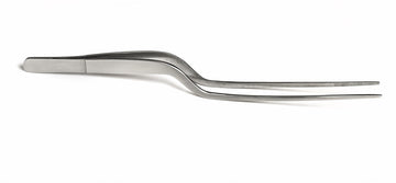 Restaurant 8 Inch Stainless Steel Offset Precision Tongs by Cuisipro – Stainless Steel, Model 747822