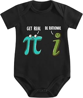 Baby Romper,Get Real Be Rational,Unique Stylized Graphic Breathable Elastic