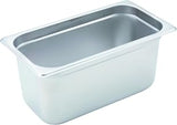 Stainless Steel 1/3 Size Anti-Jamming Steam Table Pan - 6" (22 gauge) | Dishwasher safe, Anti-jam design, Foodservice, Great for Steam Tables, Buffets and Food Preparation