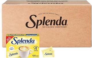 SPLENDA No-Calorie Sweetener Packets, 100 Count (Pack of 12)