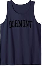 Vintage Dormont PA Distressed Black Varsity Style Tank Top