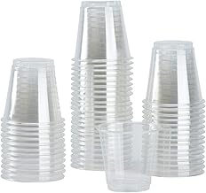 Karat [3oz - 2,500 ct] Small Plastic Cups, Disposable Bathroom Mouthwash Cups | Clear