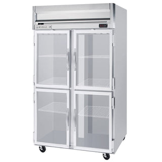 Beverage-Air 52" Horizon Series Two Section Glass Half Door Reach-In Freezer 49 cu.ft. capacity Stainless Steel Front Gray Painted Sides Aluminum by Beverage Air – Model HF2-1HG