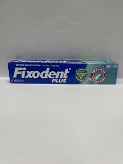 Fixodent Plus Precision Hold & Seal Denture Adhesive Cream, Breath Bacteria Guard, 2 Ounce