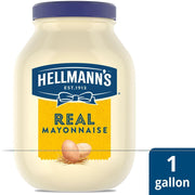 Real Mayonnaise Bulk 4-Pack | Creamy Mayo Gallon Jars for Food Service & Restaurants (128 oz per Jar by HELLMANN'S – Gallon (128 oz), Pack of 4