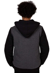 Boys Hoodie Gray Grey Charcoal Sherpa Lined Allstar 89 Champs Full-Zip Jacket (XS (5-6)) by Lee – X-Small, Polycotton, All Star Charcoal/Black