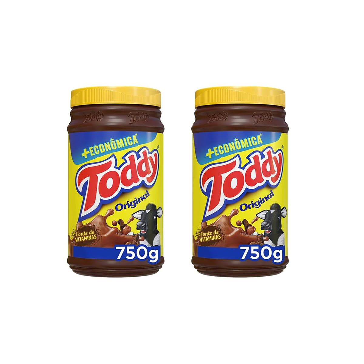 Original Brazilian Chocolate Drink Mix Powder Value Size - 750g - 26 oz - Product of Brazil (2) by Toddy – 750g, Pack of 2