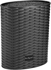 Lou Laguiole Laguiole Lou Polypropylene 9130aant01846 Universal Kitchen Knife Storage Block 18 x 8 x 23 cm Black