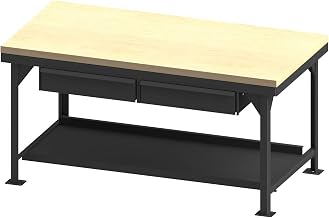 Durham HDWBMT36722DR95 Workbench, maple top, 2 drawers, 72 x 36