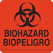 Labelmaster H-BBLRS Biohazard Label, 4" x 4" Bilingual (Pack of 500)