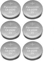 Panasonic CR2032 3V Lithium Coin Battery (Pack of 6)