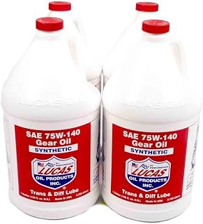 Lucas Oil Products 10122 Synthetic 75w140 Trans/Diff Lube, 4 Quart, 1 Pack