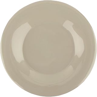 G.E.T. 6.5" Ivory Heavy-Duty Wide Rim Melamine Appetizer Plate 4