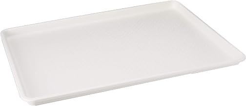 18 x 26 Inch Plastic Tray White | Dishwasher safe, BPA-free, NSF certified for safety, Dependable construction, Great for Appetizers, Desserts and Catering