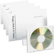 Quality Park CD DVD Media Mailers, 6 x 8-1/2, Flap-Stik Self Seal Closure w/Pull Tab, Foam Liner, Stay Flat White Fiberboard, 25 Per Pack (QUAE7265) (Pack of 4)