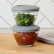 Glass 6 Piece 2 Cup 4-IN-1 PREP BOWLS by Anchor Hocking – 2 Cup, 6-Piece Set (3 Bowls and 3 Lids), 16.0 fluid_ounces, Glass, Clear, Pack of 3