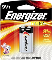Energizer MAX Alkaline Battery 9 Volt 1 Each (Pack of 4)