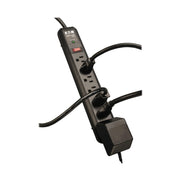 Protect It! Surge Protector by TRIPP LITE – 1.3" x 2" x 12.4", Plastic, Black, Model TLP74RB