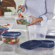 easyfindLids (36 pieces) by Rubbermaid – 5 cups, Plastic, Blue, Pack of 36, Model 2157918