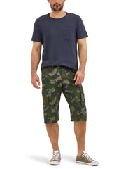 Men's Sur Cargo Short by Lee – Cotton, Nylon, Spandex, Olive Grove Camo, Model 112361827