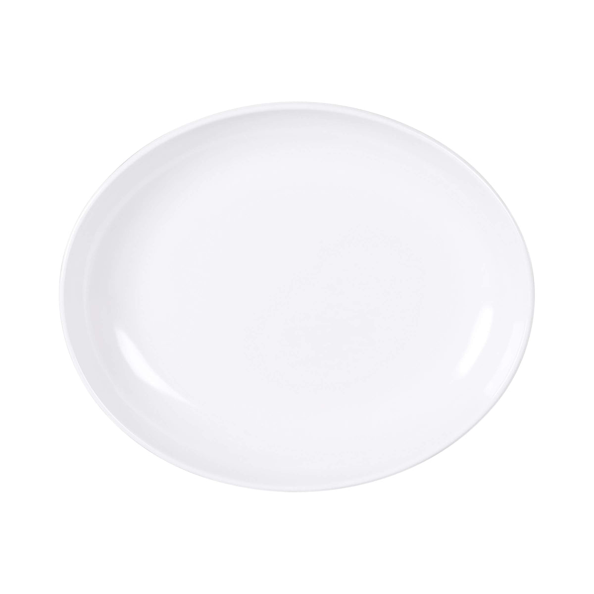 15" x 13" Coupe Oval Heavy-Duty Melamine Plastic Serving Platter by Elite Global Solutions – 15" x 13", Melamine, Coupe, Model M1513OV-NW