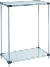 Nexel Galvanized Steel, 2 Tier, Solid Shelving Starter Unit, 54"Wx18"Dx34"H