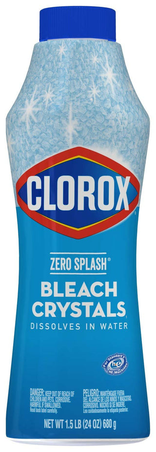 Zero Splash Bleach Crystals 24 oz by Clorox – 24 oz (1.5 lb) 680 g"