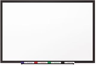 Quartet 2544B Classic Porcelain Magnetic Whiteboard, 48 x 36, Black Aluminum Frame