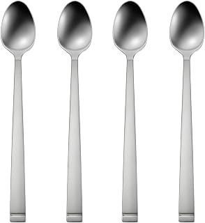 Oneida Sets of 4 Flatware Frost Iced Tea Spoons, Set of 4