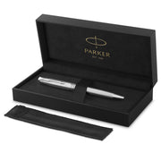 Sonnet Ballpoint Pen - Ciselé Palladium - Chrome Trim (Special Edition) by Parker – 1 Count (Pack of 1), Chrome White, Model 2209263