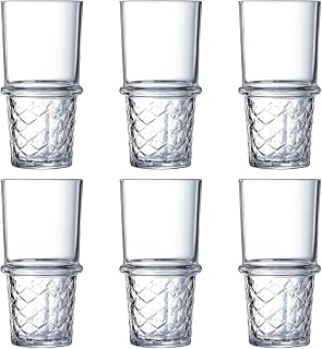Arcoroc ARC N4136 New York Highball Glass, 400 ml, Glass, Transparent, Pack of 6