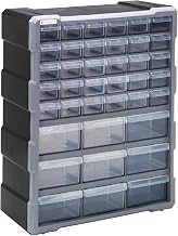 Quantum Storage Systems PDC-39BK 39 Drawers Cabinet Part Organizer 19" H x 15" W x 7" D