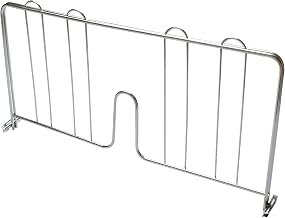 Thunder Group 18" pressure-fit shelf divider, chrome, comes in each