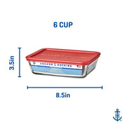 Anchor Hocking Red / Large / 6.0 cups Container Sets