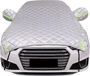 All-Weather SUV Half Car Cover for Ariel Atom 4, Thickened Protection with Reflective Strips Suitable for All Seasons bdet343