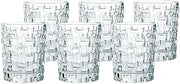 Nachtmann Bossa Nova Crystal Whisky Tumbler Set of 6 | 10 0z, Basketweave Cut Pattern, Dishwasher Safe, Made in Germany, Versatile Barware
