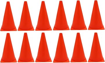 9 in. Safety Cone with Base, 12PK