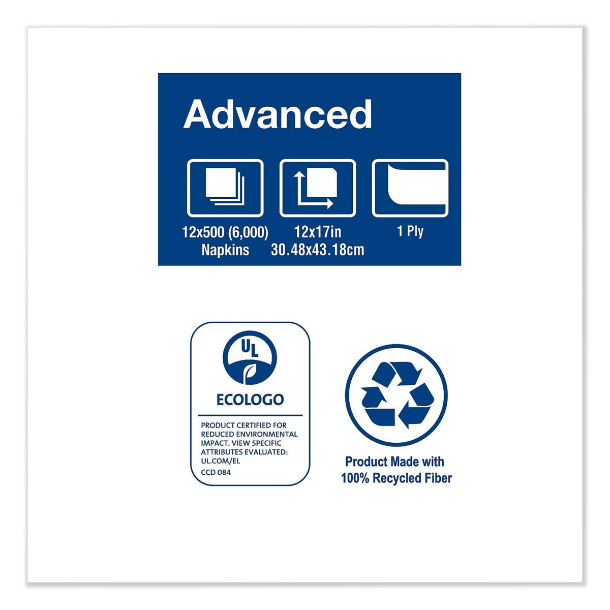 Advanced Soft Masterfold Dispenser Napkin by Tork – Paper, white, Model D802A